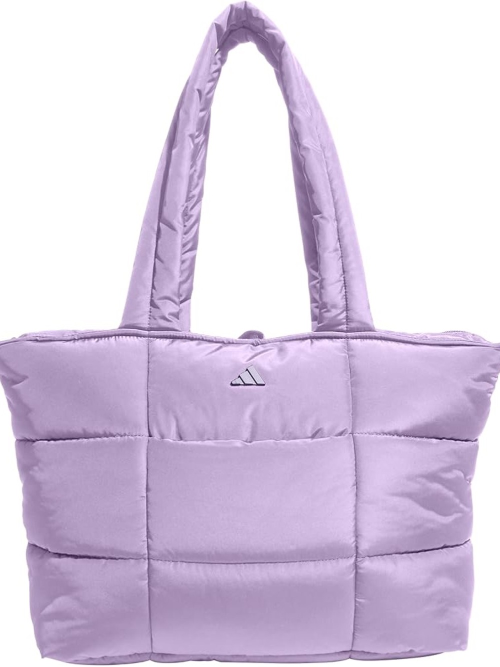 adidas Lavender Quilted Puffer Tote